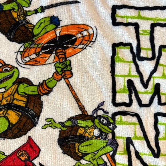 Nickelodeon Blue TMNT Mutant Mayhem Fleece PJ Pajama Set -Size 6 - Picture 3 of 11